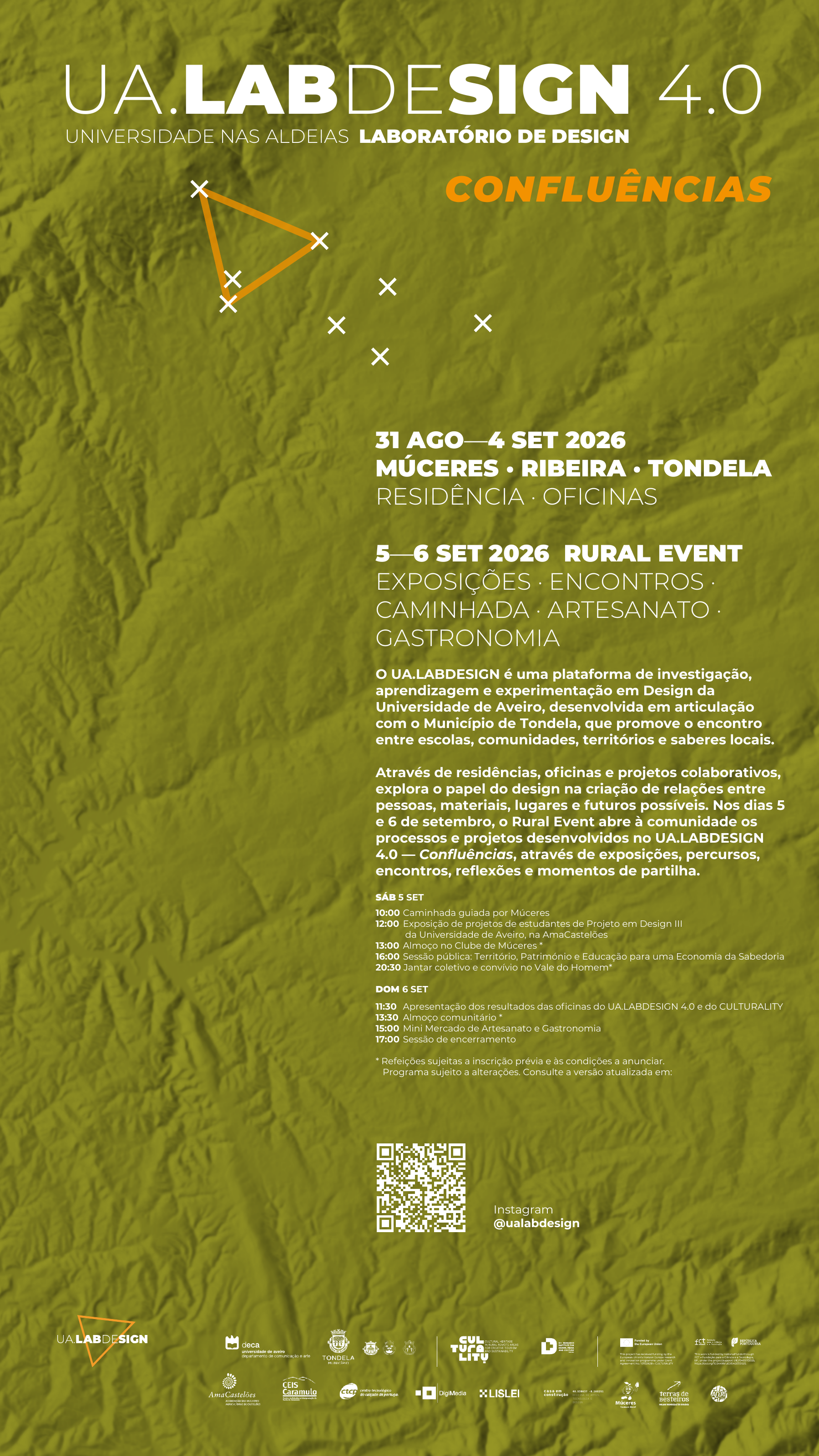 Cartaz UA.LABDESIGN 4.0 — Confluências